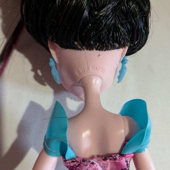 Monster High DracuLaura Doll Dance the Fright Away Dress Bat Earrings 2015 - Picture 7 of 9